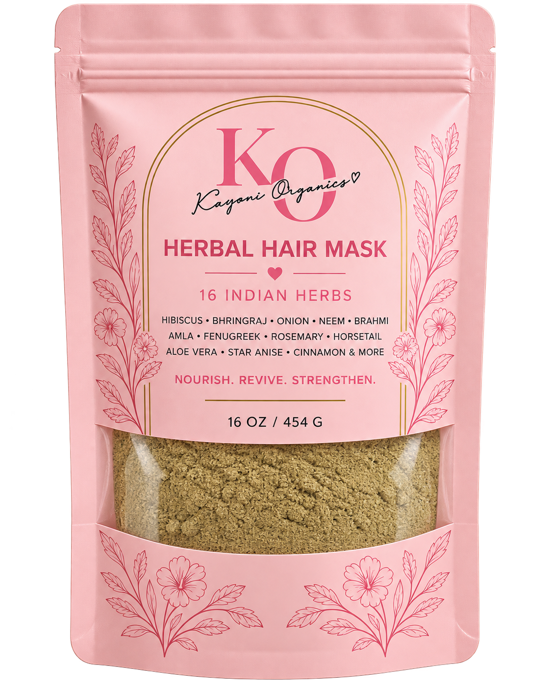 Kayoni Organics Herbal Hair Mask - pouch packaging
